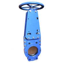 Wafer type non rising stem knife gate valve